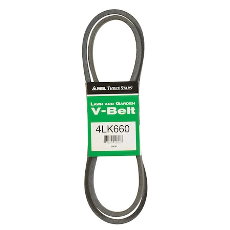Mbl Mitsuboshi Super KB Standard V-Belt 0.5 in. W X 66 in. L For Riding Mowers 4LK660A